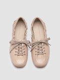 BALLET 101 - Ivory Leather Sneakers - thumb image 2,side view