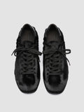 BALLET 102 - Black Leather Low Top Sneakers - thumb image 2,side view