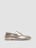 BLAIR 001 - Gold Leather  Penny Loafers - thumb image 1,side view