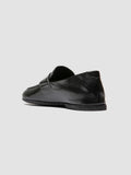 BLAIR DD 001 -  Black Leather Penny Loafers - thumb image 4,side view