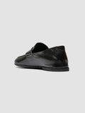 BLAIR DD 001 -  Black Leather Penny Loafers - thumb image 4,side view