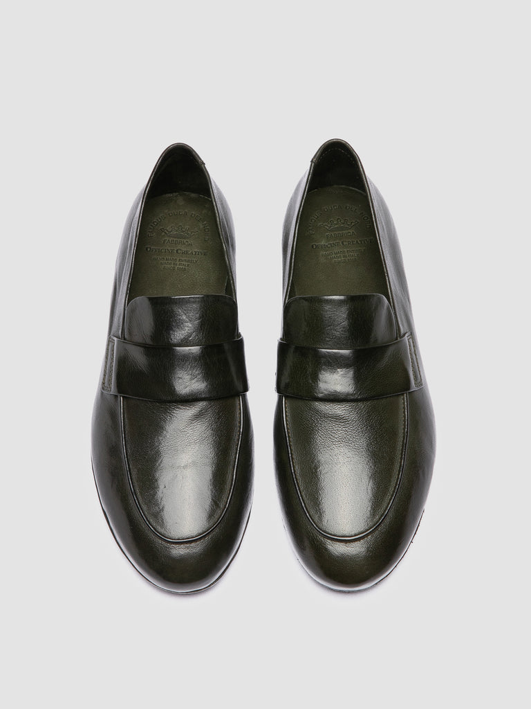 BLAIR DD 001 - Penny-Loafer aus grünem Leder