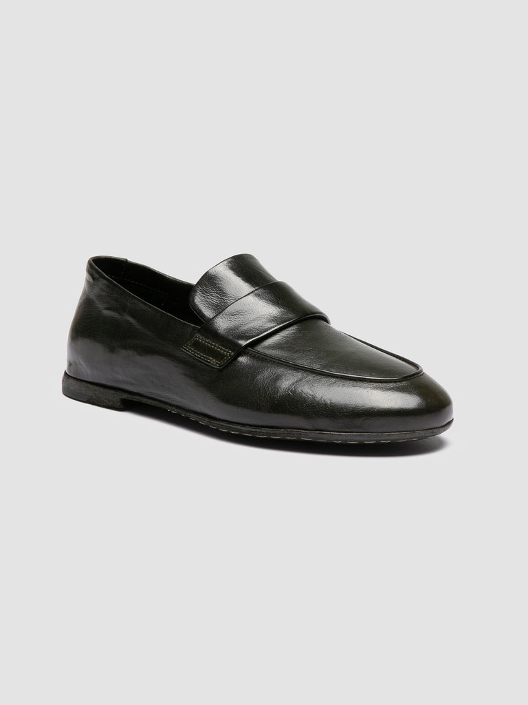BLAIR DD 001 - Penny-Loafer aus grünem Leder