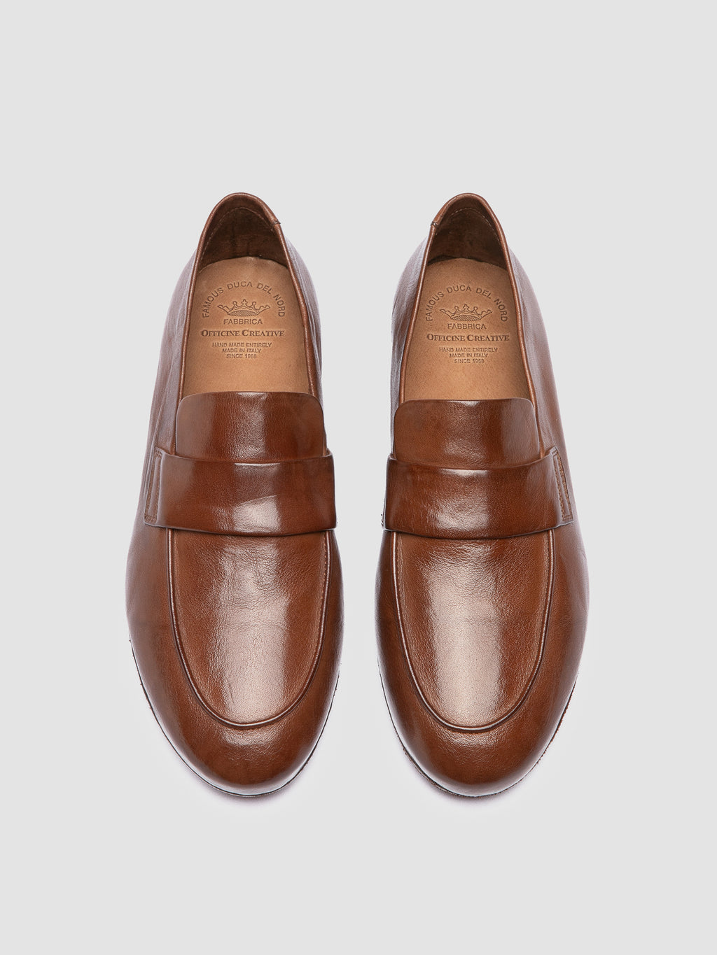 BLAIR DD 001 - Brown Leather Penny Loafers