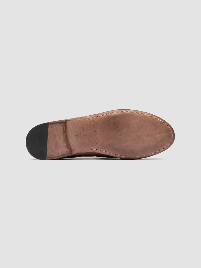 BLAIR DD 001 - Brown Leather Penny Loafers