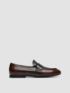 BLAIR DD 002_W - Brown Leather Penny Loafers