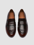 BLAIR DD 002_W - Brown Leather Penny Loafers - thumb image 2,side view