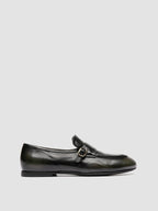BLAIR DD 003_W - Grüne Pennyloafer aus Leder