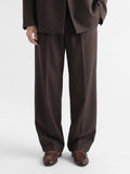 BLAIR DD 003_W - Brown Suede Penny Loafers