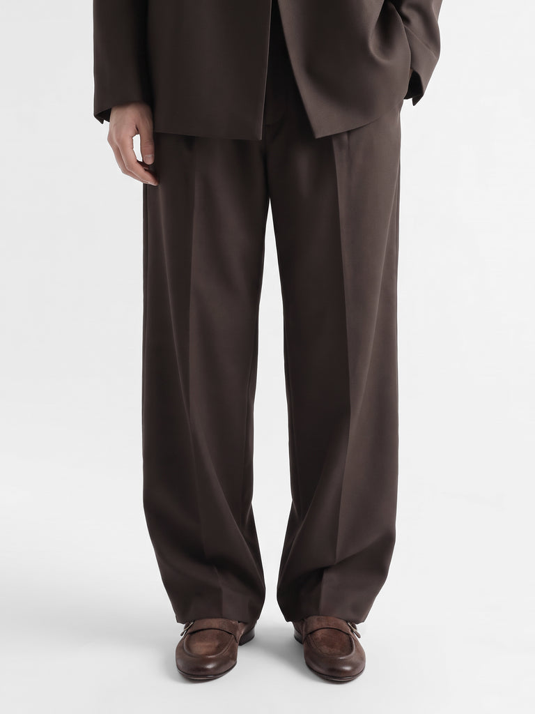BLAIR DD 003_W - Brown Suede Penny Loafers