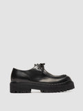 BLOSSOM 001 - Black Leather Derby Shoes - thumb image 1,side view