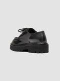 BLOSSOM 001 - Black Leather Derby Shoes - thumb image 4,side view