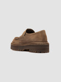 BLOSSOM 015 - Brown Suede Penny Loafers - thumb image 4,side view