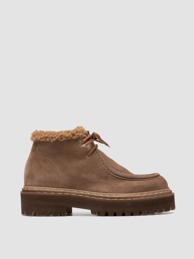 BLOSSOM 023 - Braune Chukka-Stiefel aus Wildleder