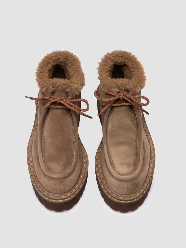 BLOSSOM 023 - Braune Chukka-Stiefel aus Wildleder