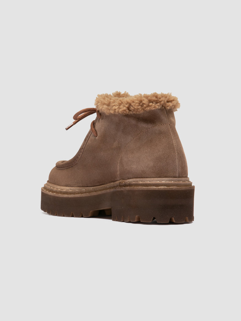 BLOSSOM 023 - Braune Chukka-Stiefel aus Wildleder