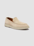 BONES 104 - Beige Suede Loafers