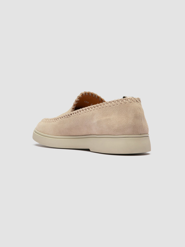 BONES 104 - Beige Suede Loafers