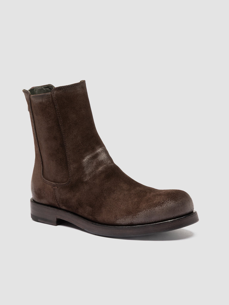 BULLA DD 304 - Brown Suede Zipped Boots