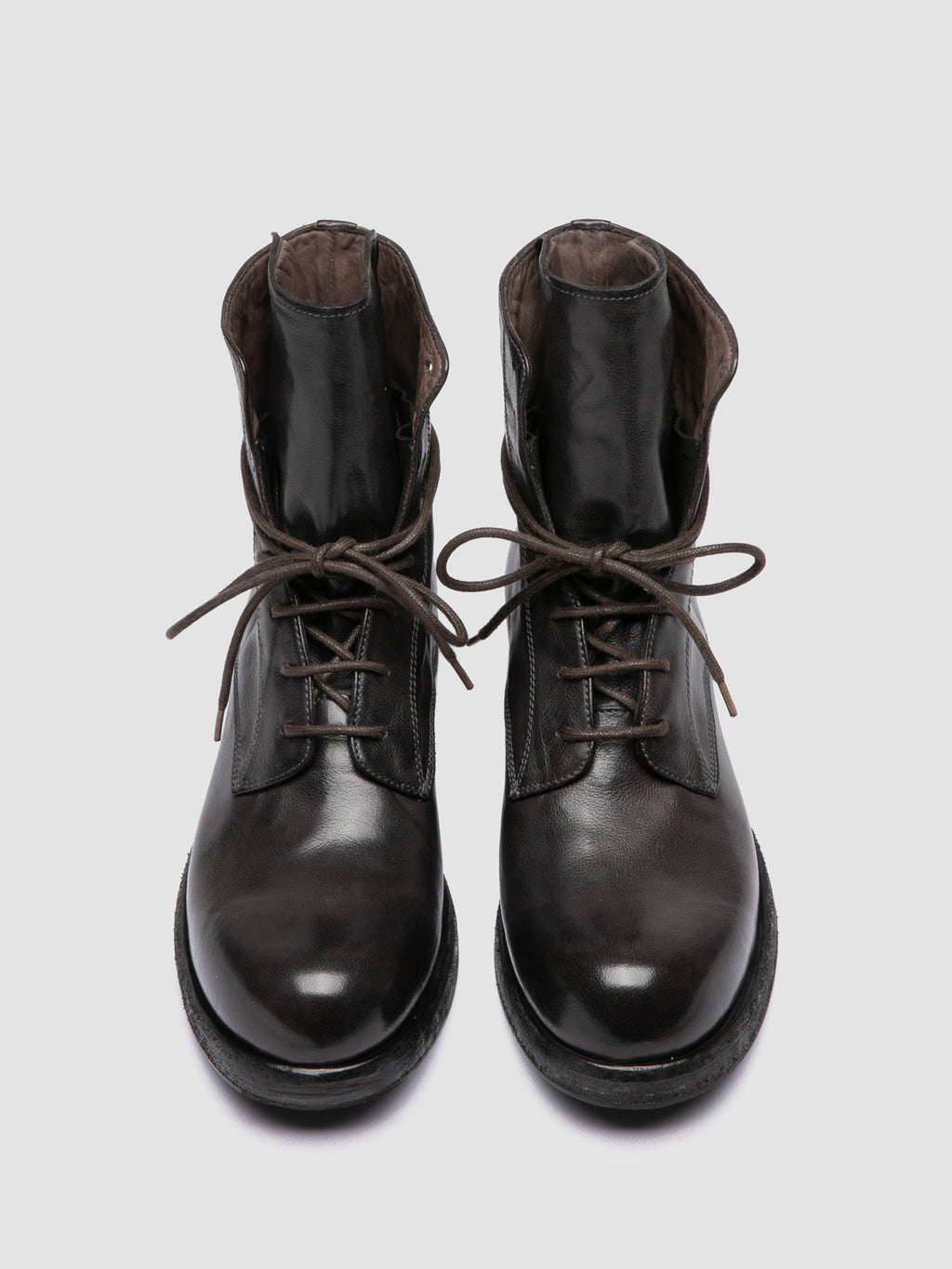 BULLA DD 314 - Grey Leather Lace Up Boots