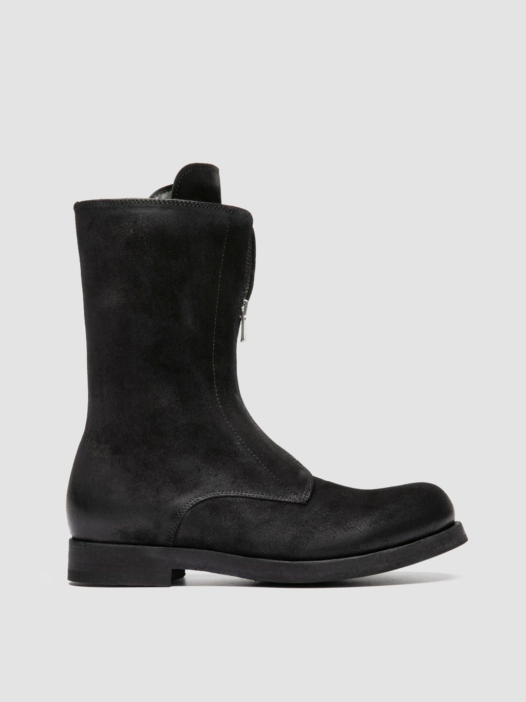 BULLA DD 315 - Black Suede Zipped Boots - image 1,side view