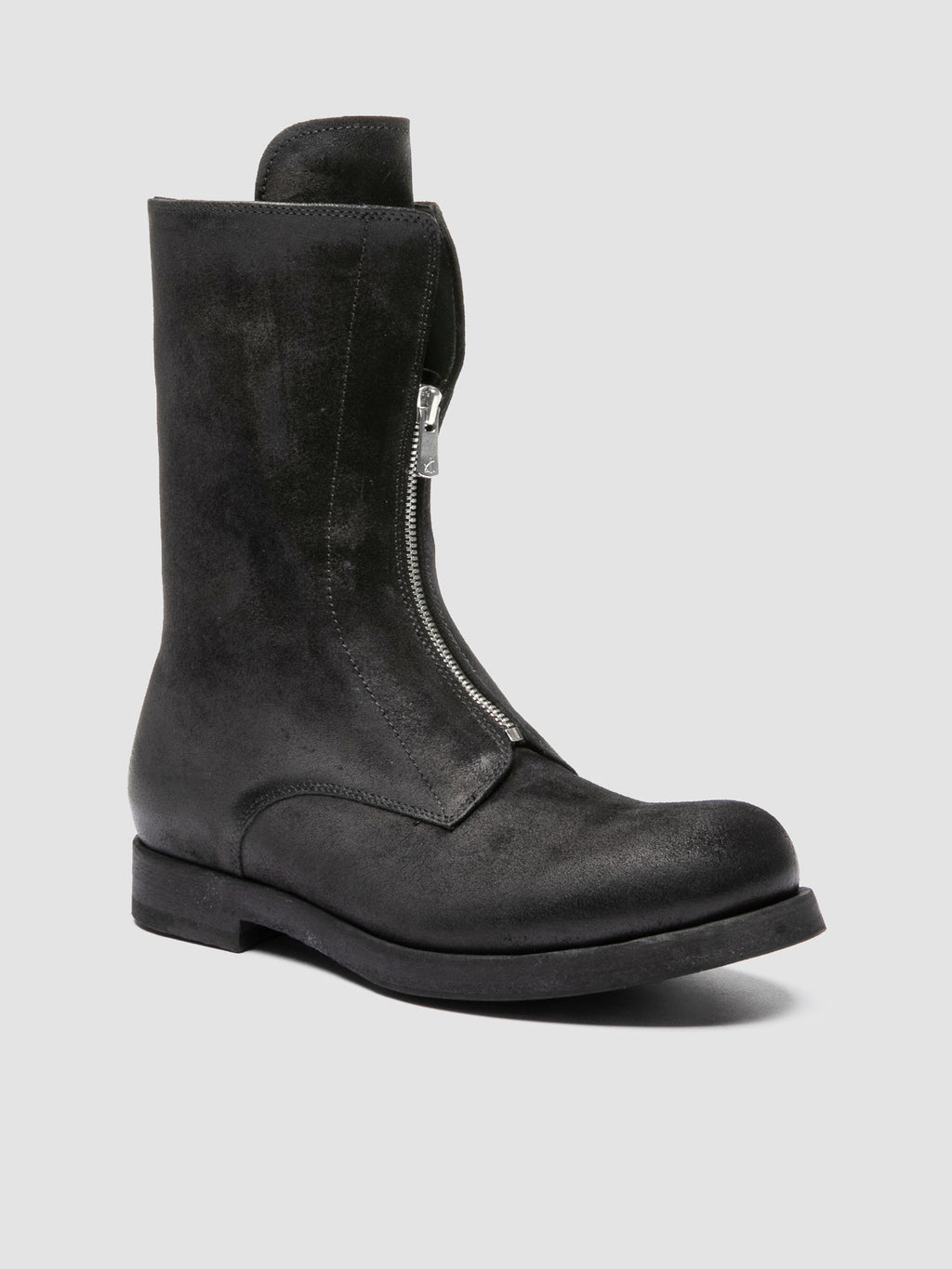 BULLA DD 315 - Black Suede Zipped Boots - image 3,side view