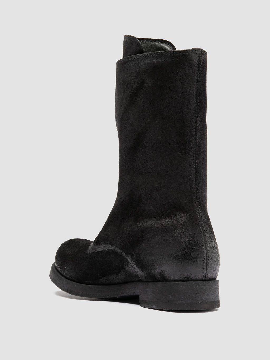 BULLA DD 315 - Black Suede Zipped Boots - image 4,side view