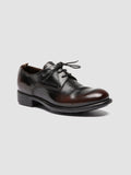 CALIXTE 068 - Black Leather Derby Shoes - thumb image 3,side view