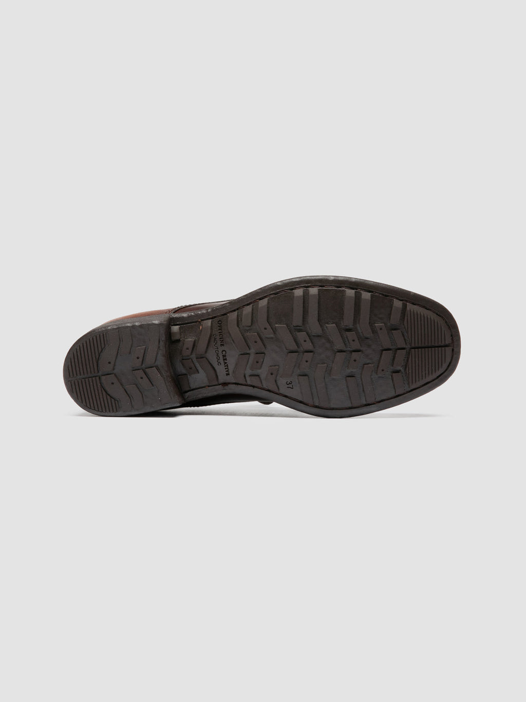 CALIXTE 068 - Brown Leather Derby Shoes - image 5,side view