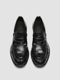 CALIXTE 085 - Black Leather Penny Loafers - thumb image 2,side view