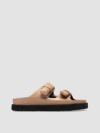 CHORA 101 - Taupe Leather Slide Sandals