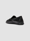 CLOVER 005_W - Black Leather Penny Loafers - thumb image 4,side view