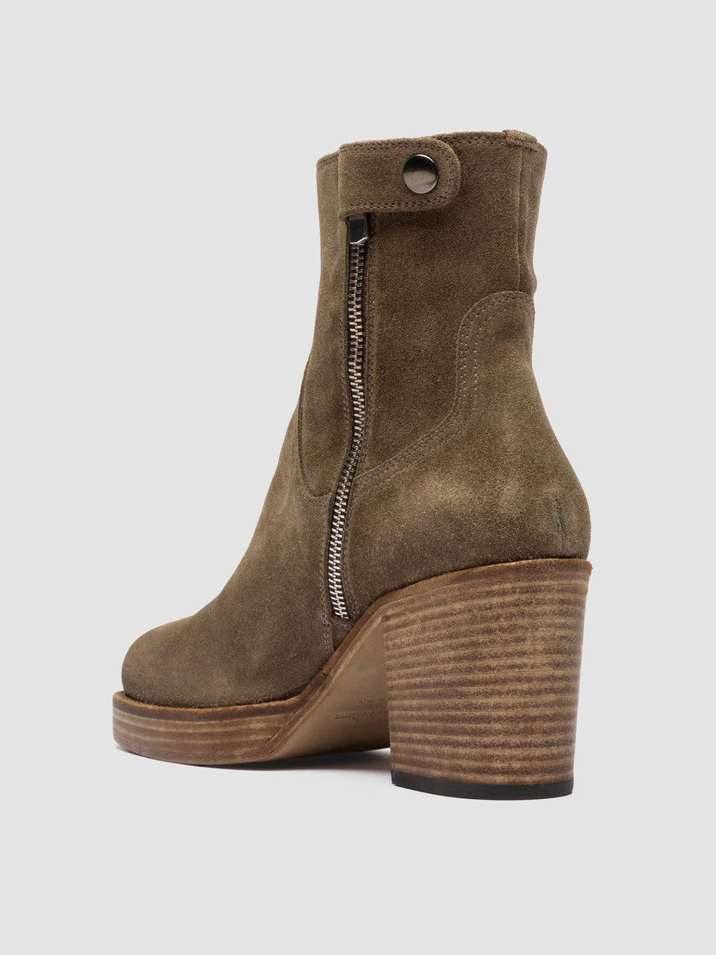 DAHLIA 001 - Taupe Suede Boots - image 4,side view