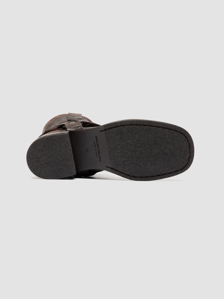 DANA 003 - Brown Leather Pull-On Boots