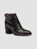 DELICE 001 - Black  Leather Zipped Boots - thumb image 3,side view