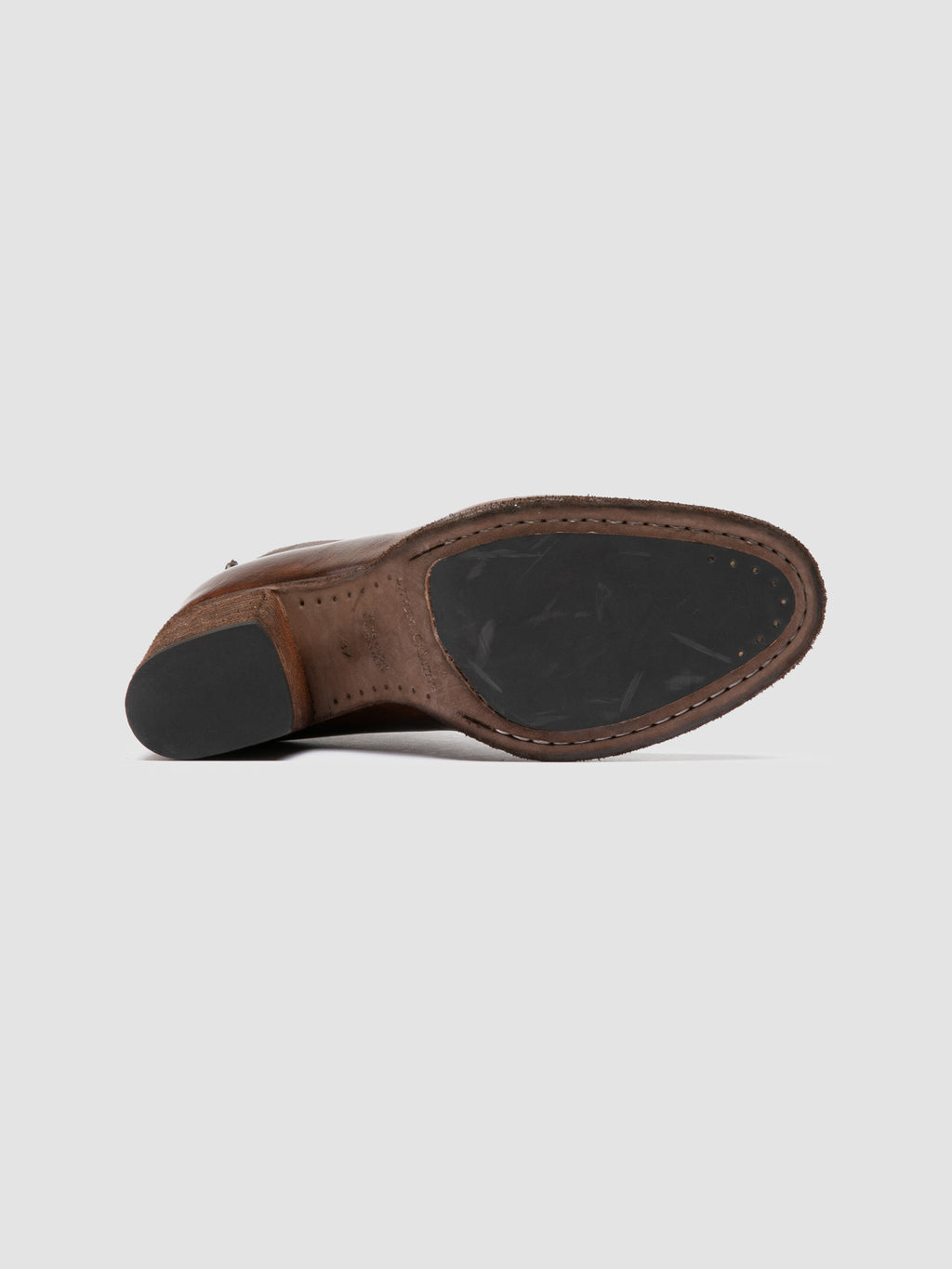 DELICE 001 - Brown Leather Zipped Boots - image 5,side view