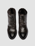 DELICE 001 - Brown Leather Zipped Boots - thumb image 2,side view