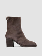 DELICE 002 - Braune Stiefel aus Wildleder mit Reißverschluss