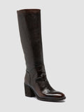 DELICE 004 - Braune Stiefel aus Leder mit Reißverschluss - thumb image 3,side view