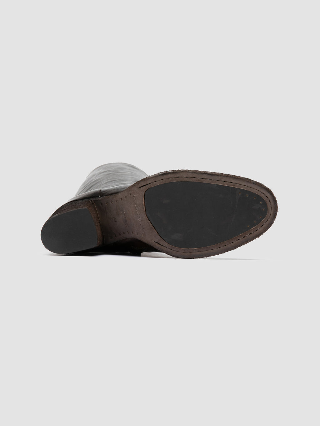DELICE 004 - Braune Stiefel aus Leder mit Reißverschluss - image 5,side view