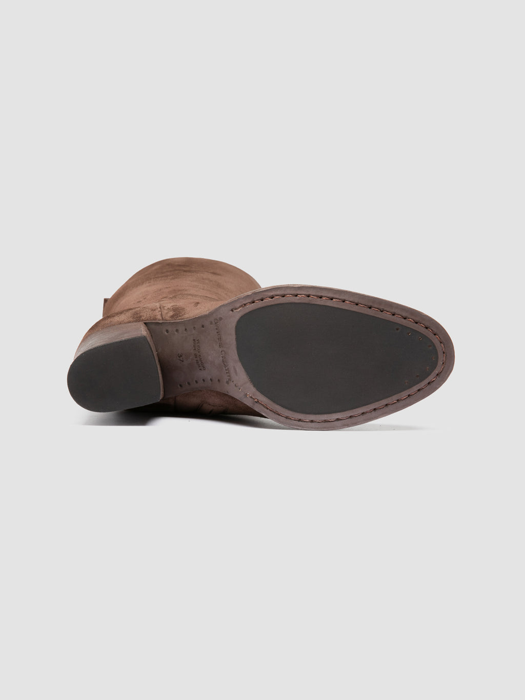 DELICE 004 - Brown Suede Zip Boots - image 5,side view