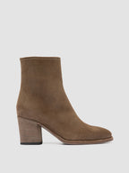 DELICE 005 - Brown Suede Zip Boots
