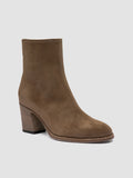 DELICE 005 - Brown Suede Zip Boots - thumb image 3,side view