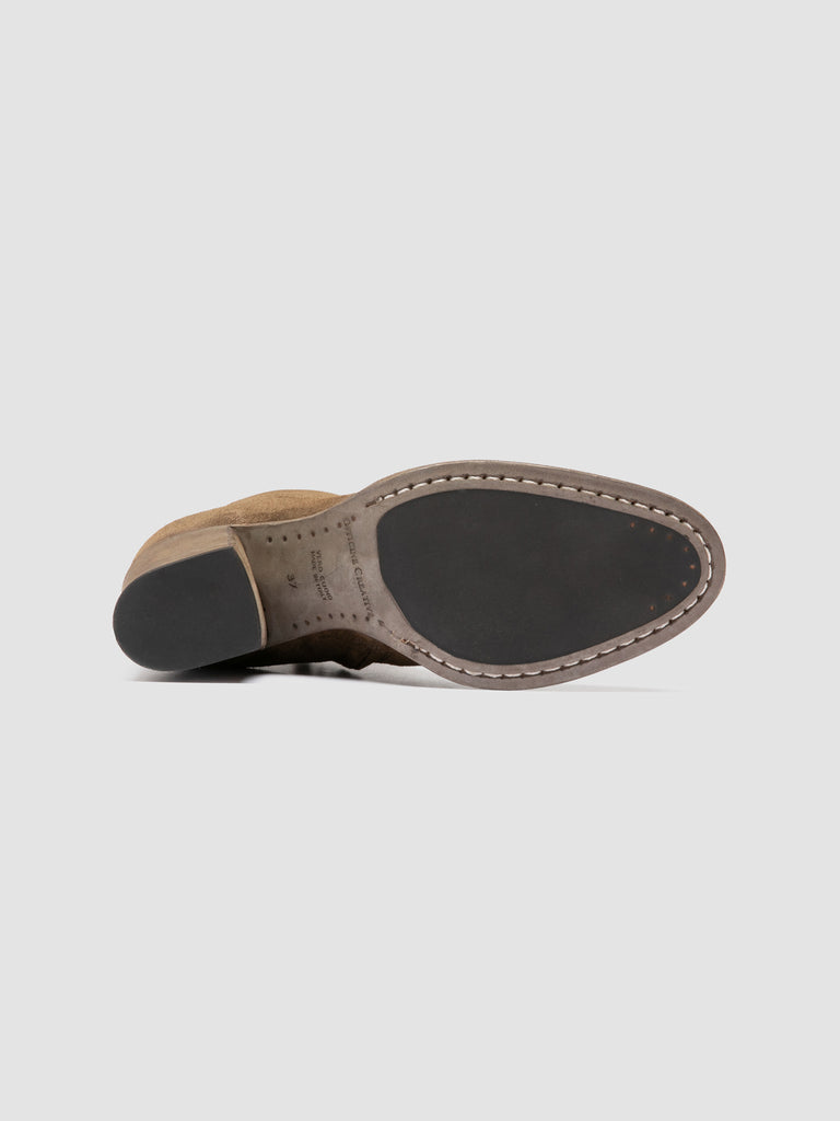 DELICE 005 - Brown Suede Zip Boots
