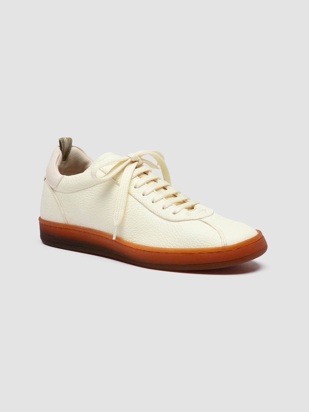DESTINY 101 - White Leather Sneakers - image 3,side view