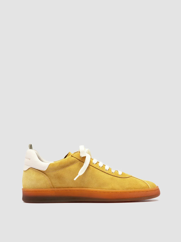 DESTINY 101 - Yellow Leather and Suede Sneakers