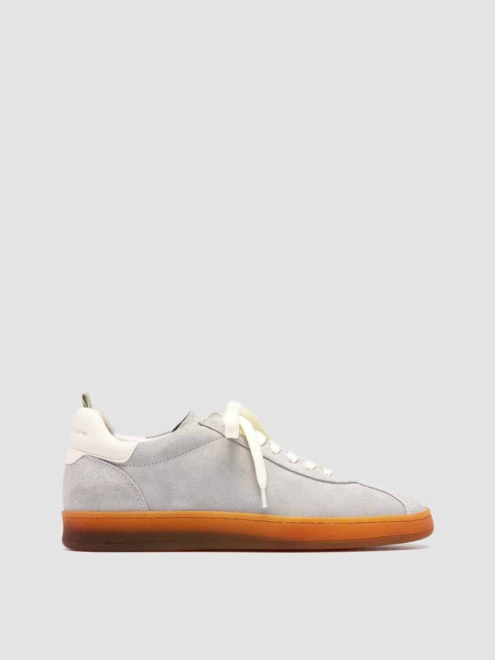 DESTINY 101 - Grey Leather and Suede Sneakers - image 1,side view