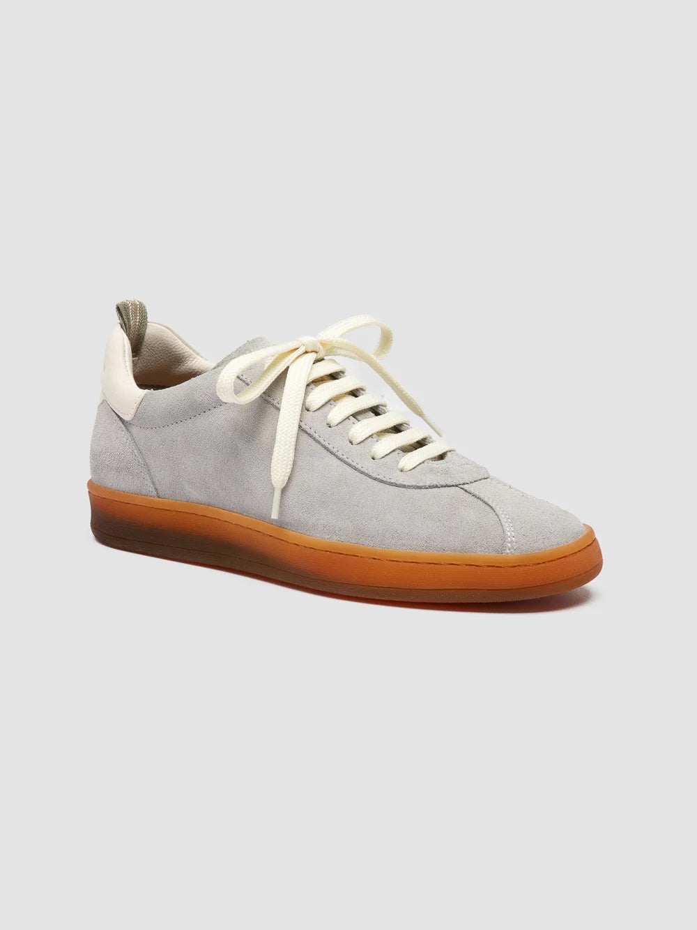DESTINY 101 - Grey Leather and Suede Sneakers - image 3,side view