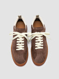 DESTINY 101 - Brown Leather and Suede Sneakers - thumb image 2,side view
