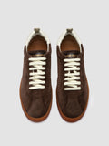 GINNASIO 103 - Brown Leather and Suede Sneakers - thumb image 2,side view